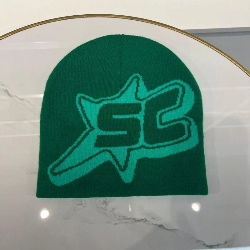 

5asd Женские шапки-бини Теплая защитная шапка для подростков Жаккардовая шапка ручной работы с буквами