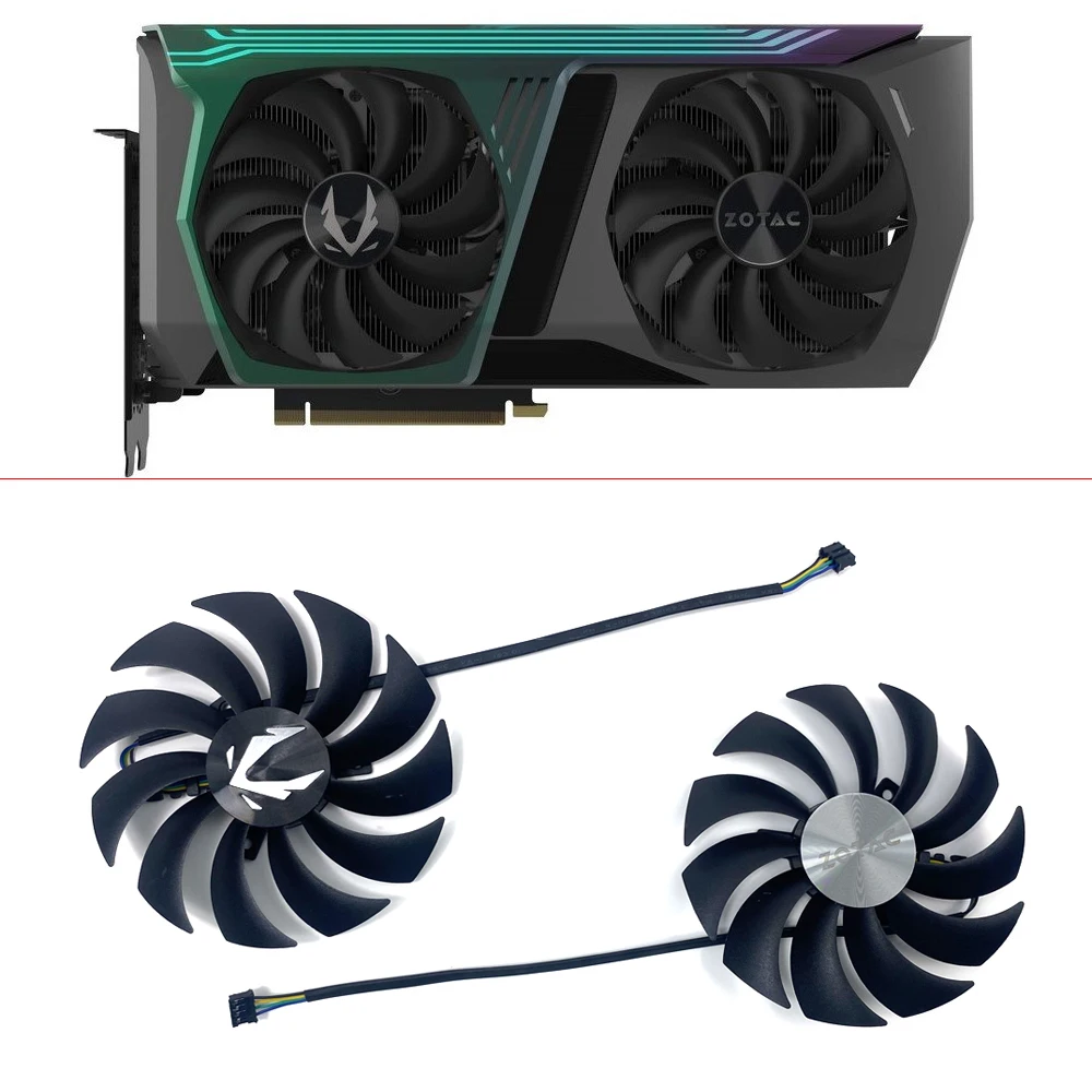 

NEW Cooling Fan 100mm 4pin CF1010U12S GA92S2U GPU Fan For ZOTAC RTX3070 AMP Holo Graphics Card Fan