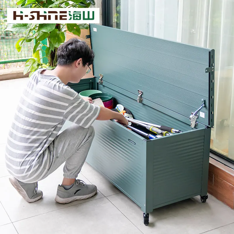 Balcony waterproof and rust-proof aluminum alloy cabinet kindergarten outdoor terrace locker