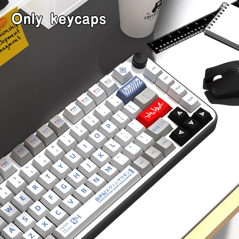 Imagem -05 - Perfil Personalizado Cherry Pbt Keycap Teclado Mecânico Gmk Cherry mx Switch Eva 04 Inglês Japonês 139.156 Chaves