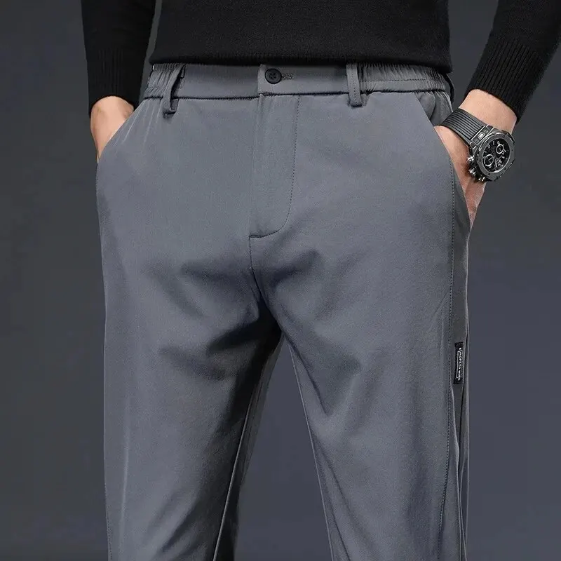 Pantaloni da golf da uomo primaverili e autunnali Elasticità di alta qualità Moda Casual Pantaloni traspiranti versatili