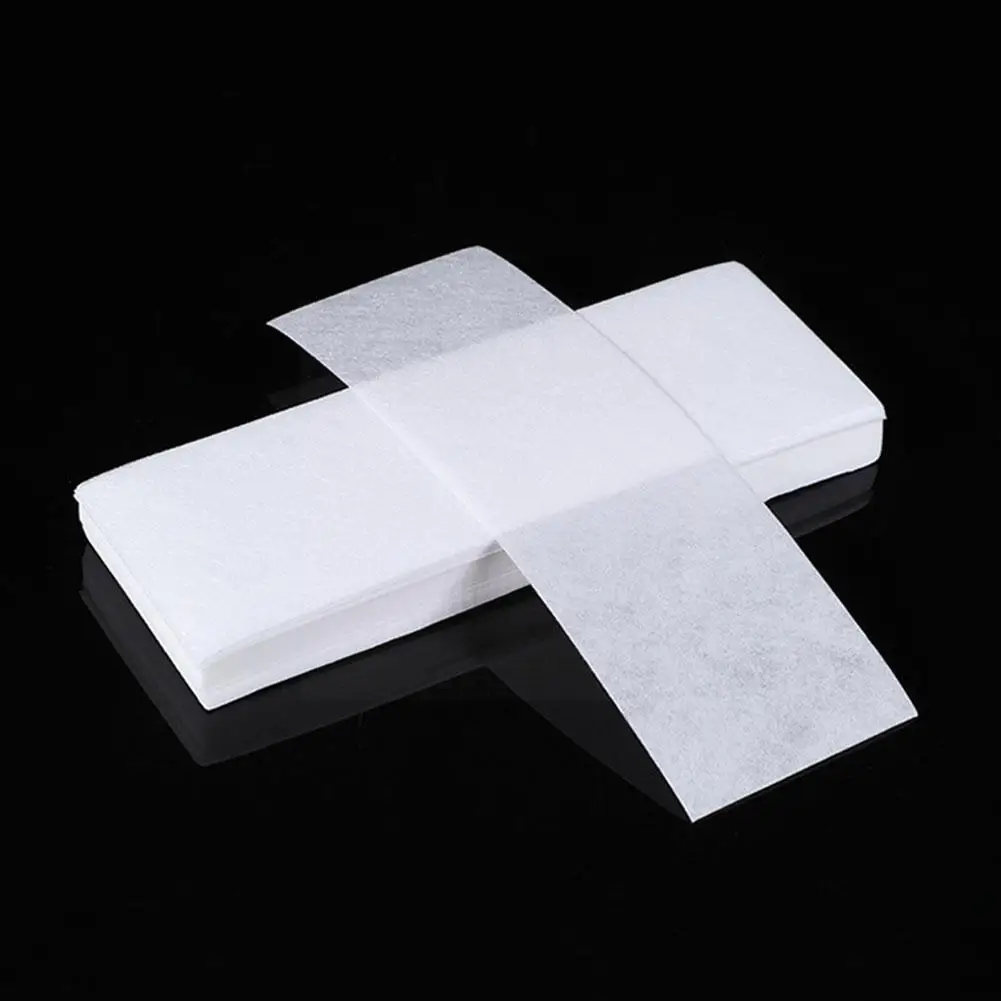 Одноразовая вощеная бумага для удаления волос, белый цвет, нетканый эпилятор для тела, тканевая полоска, вощеная бумага, волос D3t1
