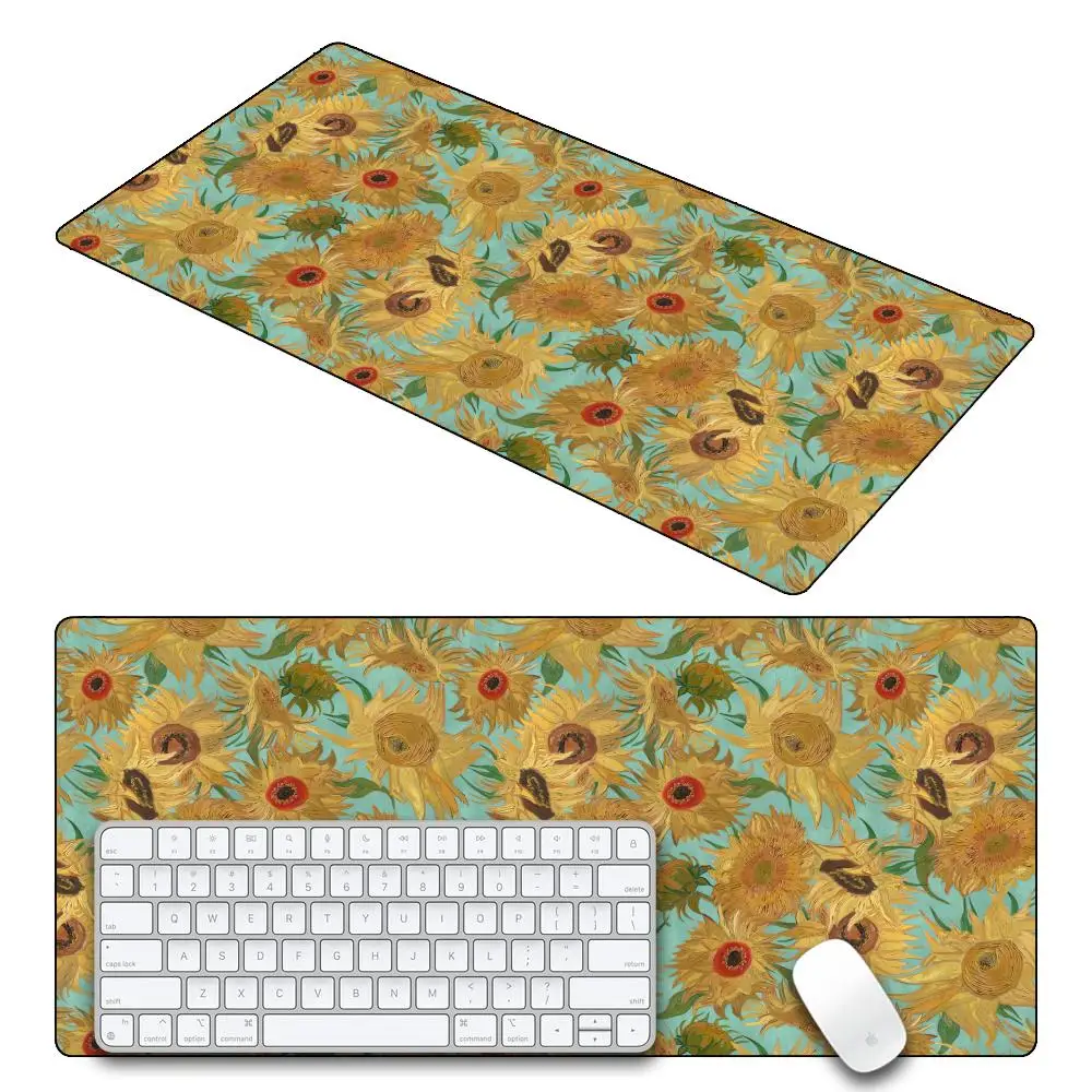 

Van Gogh Art Mousepad HD Printing Keyboard Mat Gamer Mouse Pad Size For Office Long Table Mat
