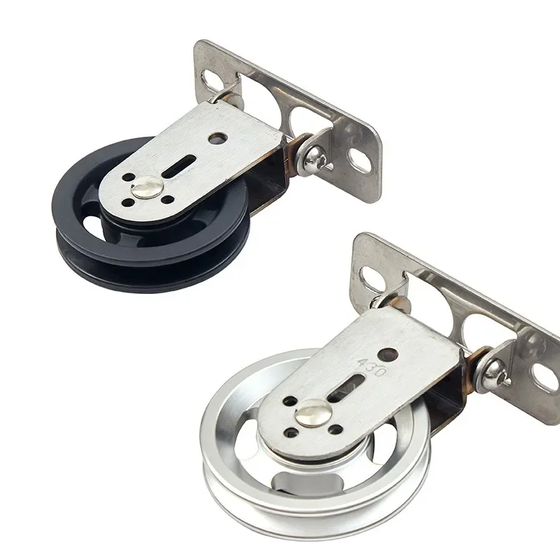 Fitness Wall Mount Rotating Pulley for Home Gym Strength Training Mute Bearing Wheel Home DIY Cable Machine for Lat Lift