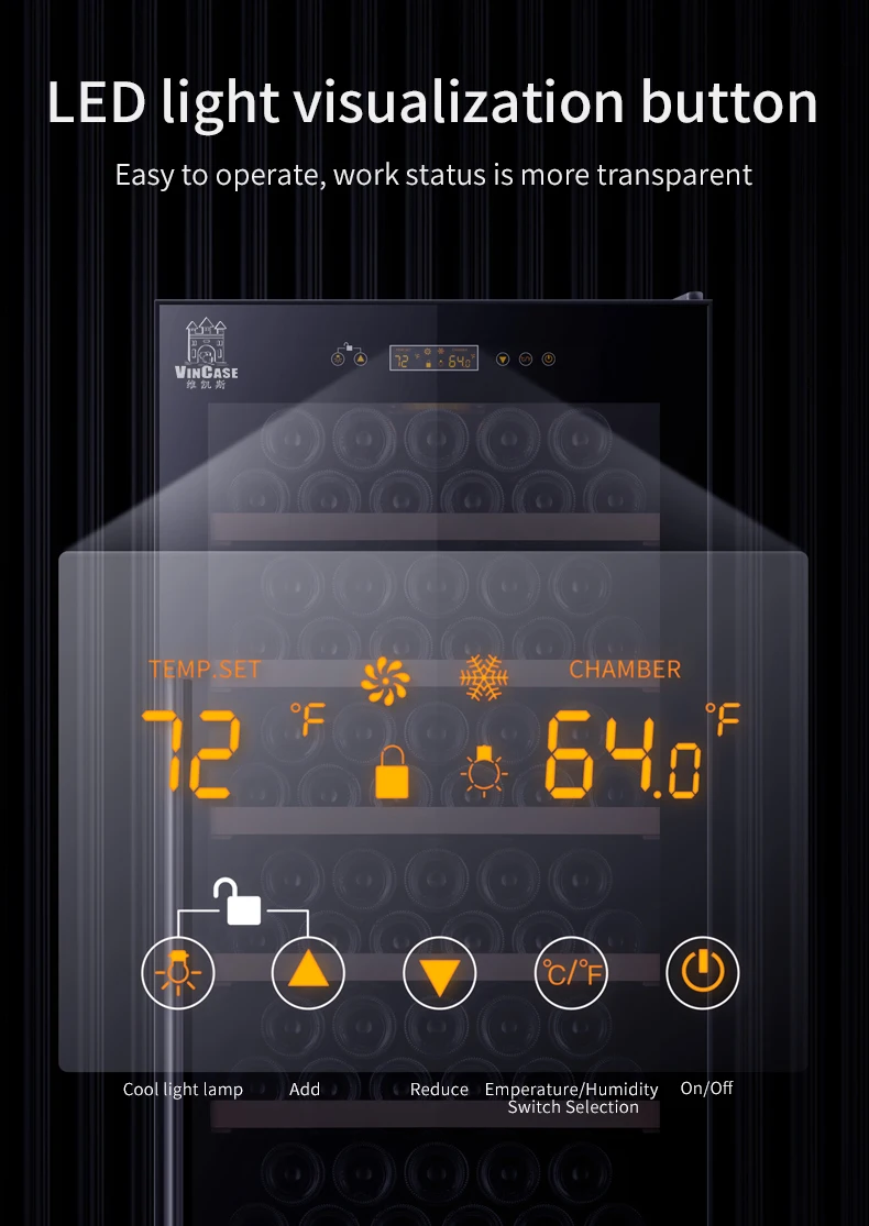 JIUFU高級半導体式電動冷蔵庫ワインクーラーステンレス鋼サーモスタット式ワインキャビネット