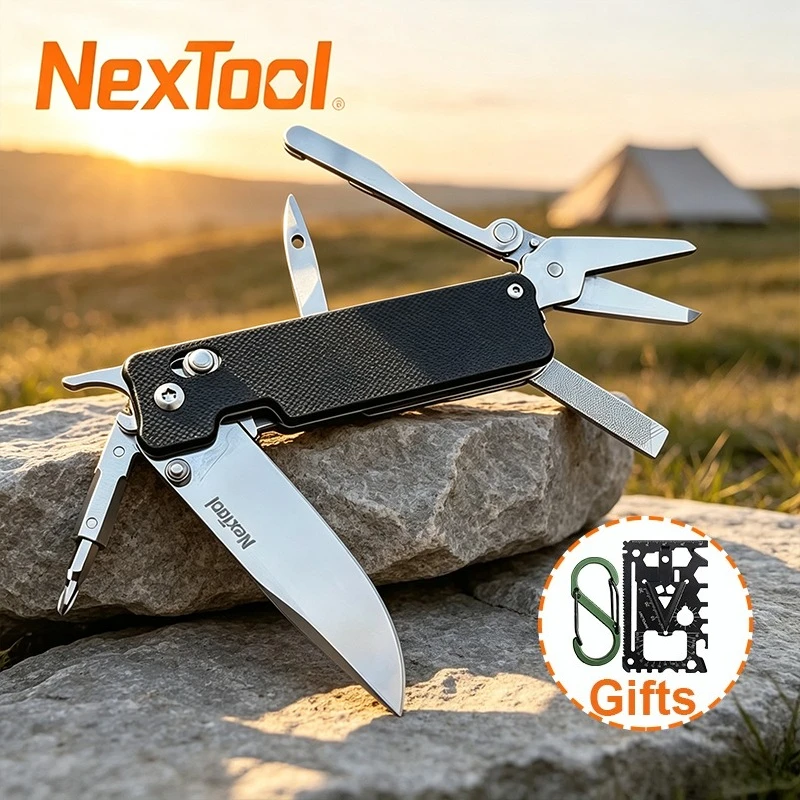 NexTool Knight K30 Multi Tool EDC Pocket Knife 11 in 1 Outdoor Camping Folding Knife Mini Portable Scissors Multi-tool Hand Tool