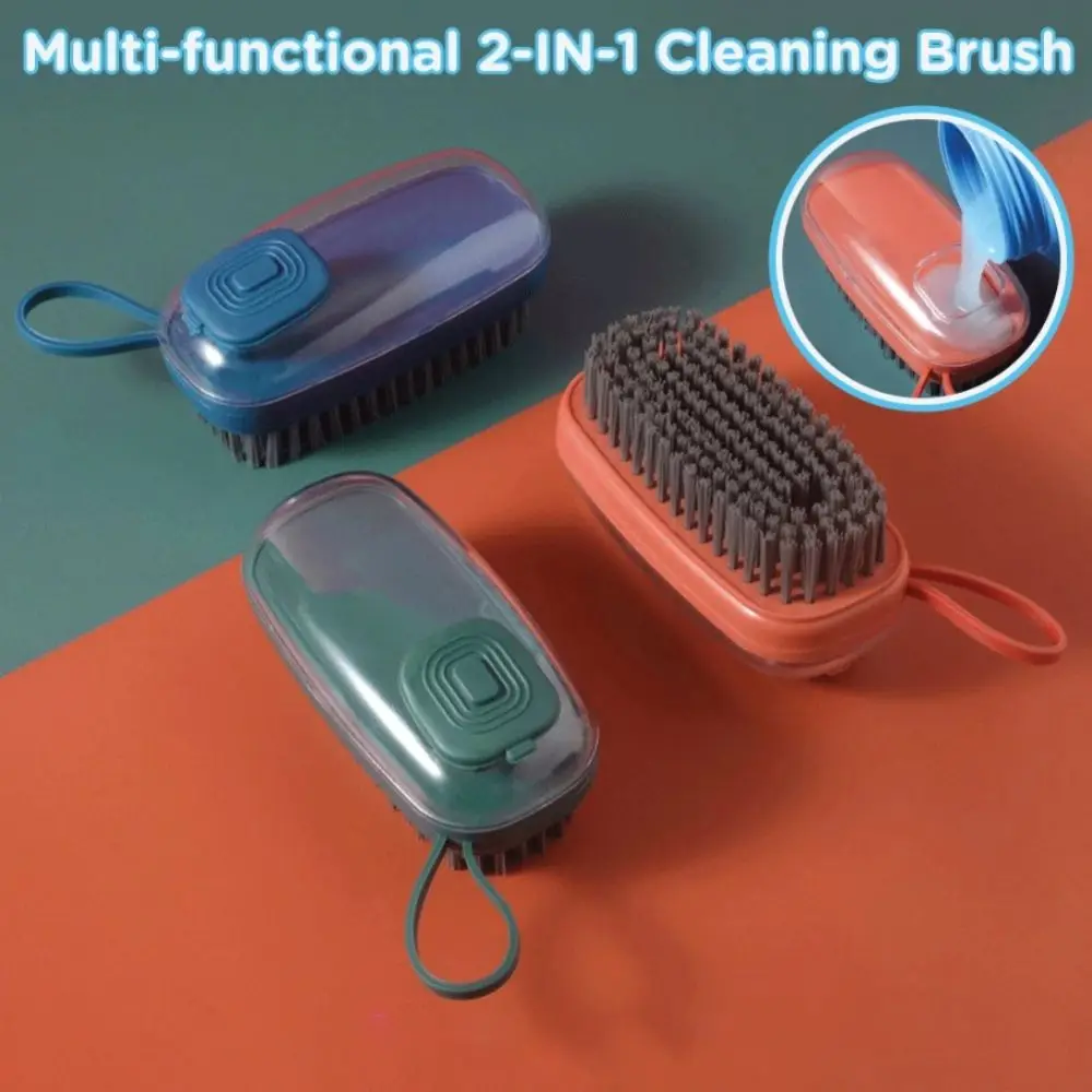 New Automatic Cleaning Brush Auto Soap Dispenser Soft Laundry Brush Multipurpose Household Brush Household Use