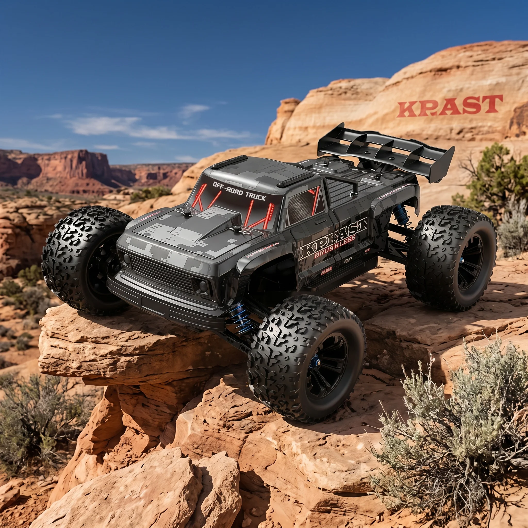 Image of Teeggi KF16 4WD Hochgeschwindigkeits-Drift-Rennwagen 70KM/H Bürstenloser Motor 3S 3200mAh 1/12 RC Offroad-Auto Monster-Trucks Spielzeug für Kinder Geschenk