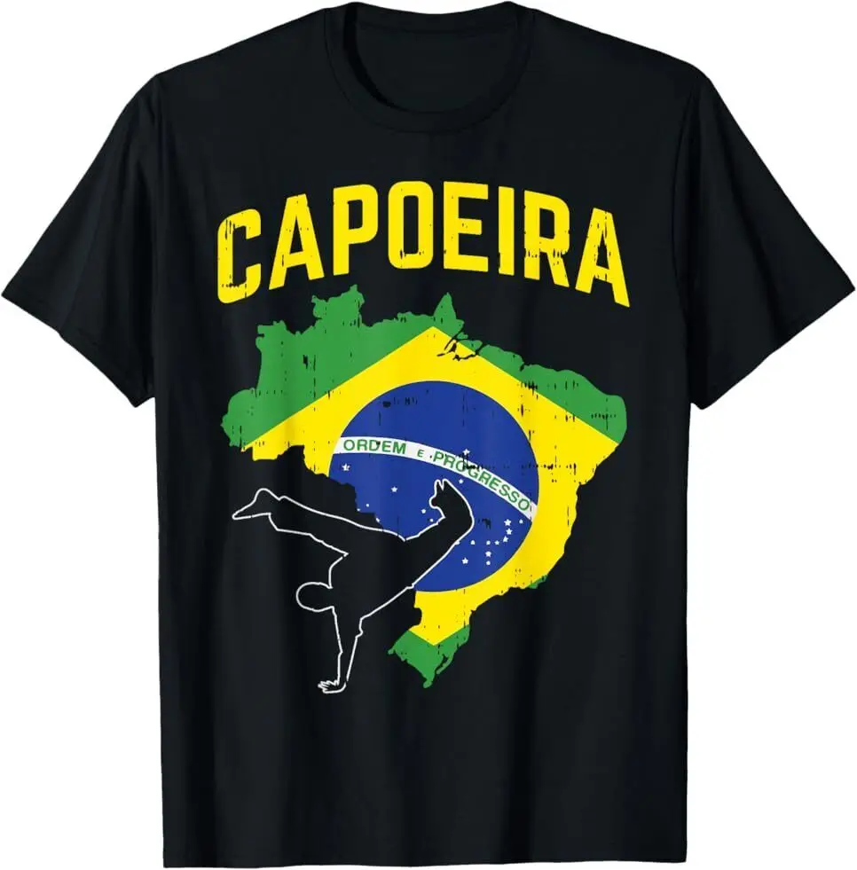 NEW LIMITED Capoeira Brazil Flag Afro Brazilian Martial Arts T-Shirt Size S-5XL