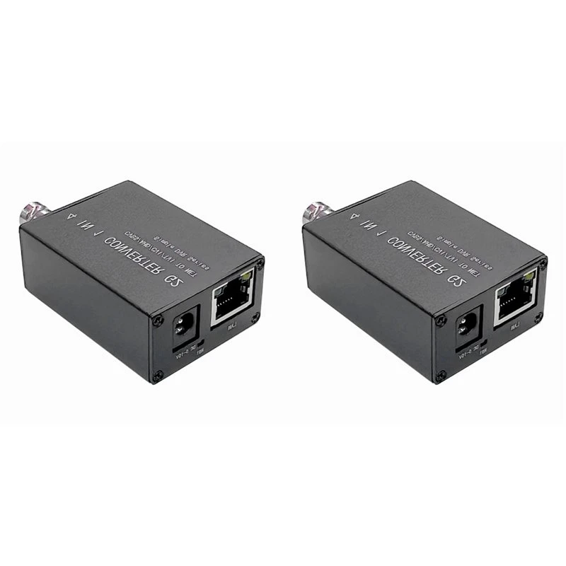 HFES 2X CVBS/1080P AHD/TVI/CVI/ To Net Converter BNC Input RJ45 Output H.265 RTSP Single-Channel Video Recoder