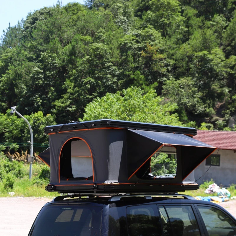 High Quality Fully Automatic Aluminum Alloy Hardtop Rooftop Tent Anti Mosquito Waterproof Double Person Self Driving