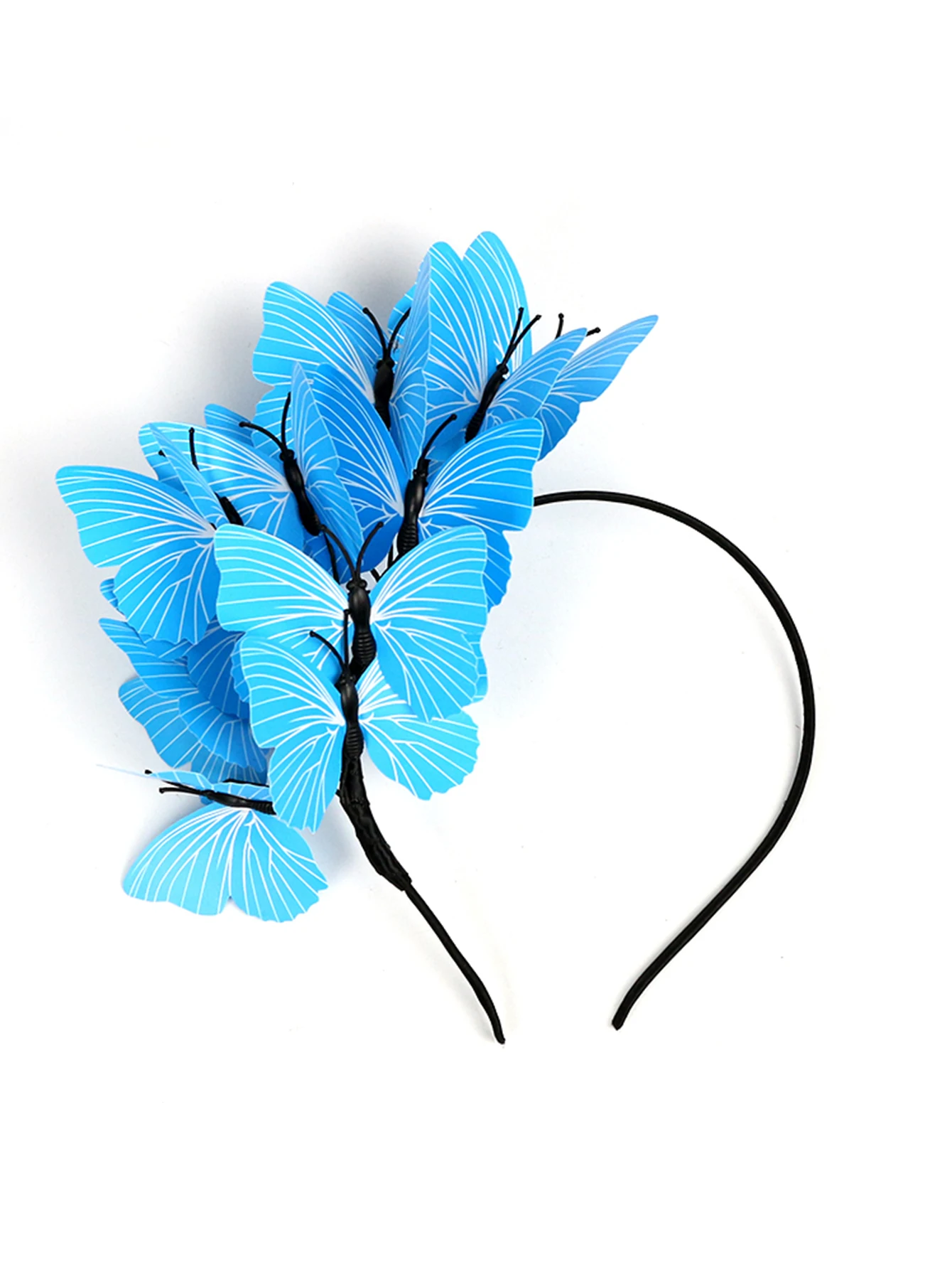 Fascinator alla moda Kentucky Derby Cappello Fascia colorata per donna Fasce per capelli a farfalla Novità