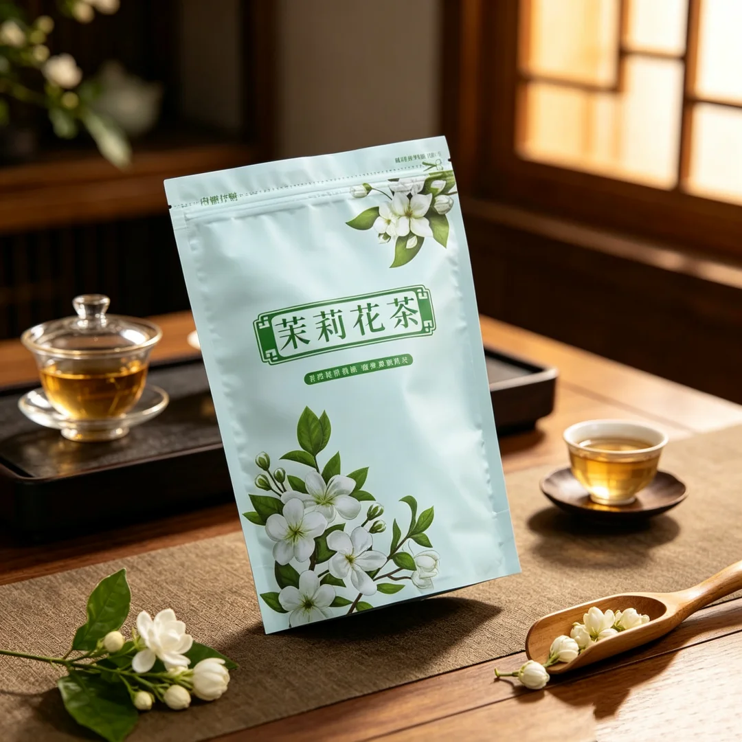 Authentic Jasmine Flower Tea Set Bags S/M/L Green Oolong Jasmine Self-sealing Bag 250g&500g Aluminum Foil Bag Classic Origin New