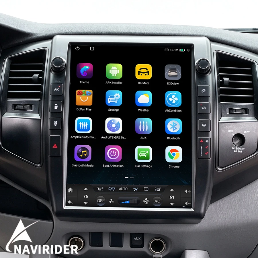 13inch Car Radio Android 14 Vertical Screen For Toyota Tacoma 2005-2015 Multimedia Video Player 4G GPS Carplay Stereo Head Unit