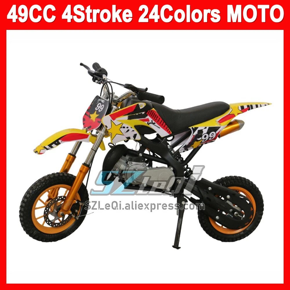 Four-Stroke 49CC MINI Smalll Small-scale Small-sized Miniature Minitype Microcode Force Power ATV OFF-road Gasoline Motorcycle