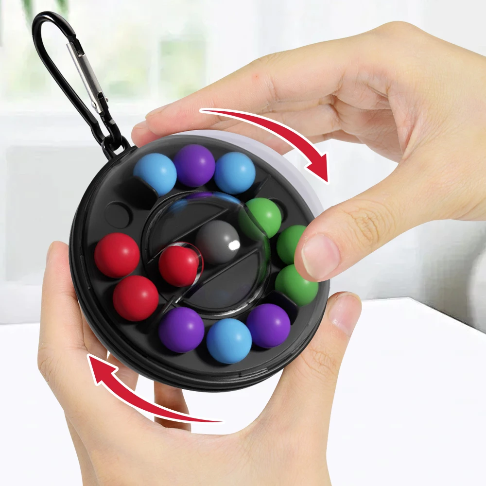 Rotierendes Puzzle-Ball-Gehirn-Teaser-Spielzeug mit Haken zum Aufhängen – interaktives Lernspiel, räumliches Bewusstsein, logisches Denken