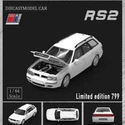 Pré-encomenda *Mortal 1:64 Audi Rs2- Modelo de liga branca/azul/vermelha - Envio de dezembro