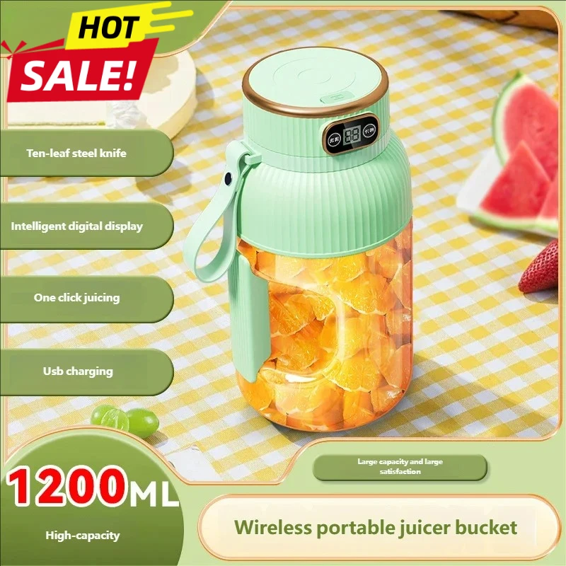 

Fruit Juicer Cup Portable Electric Fruit Mixer Stirrng Cup Large Capacity Smoothie Quick Making Bottle Suitable Juice Production