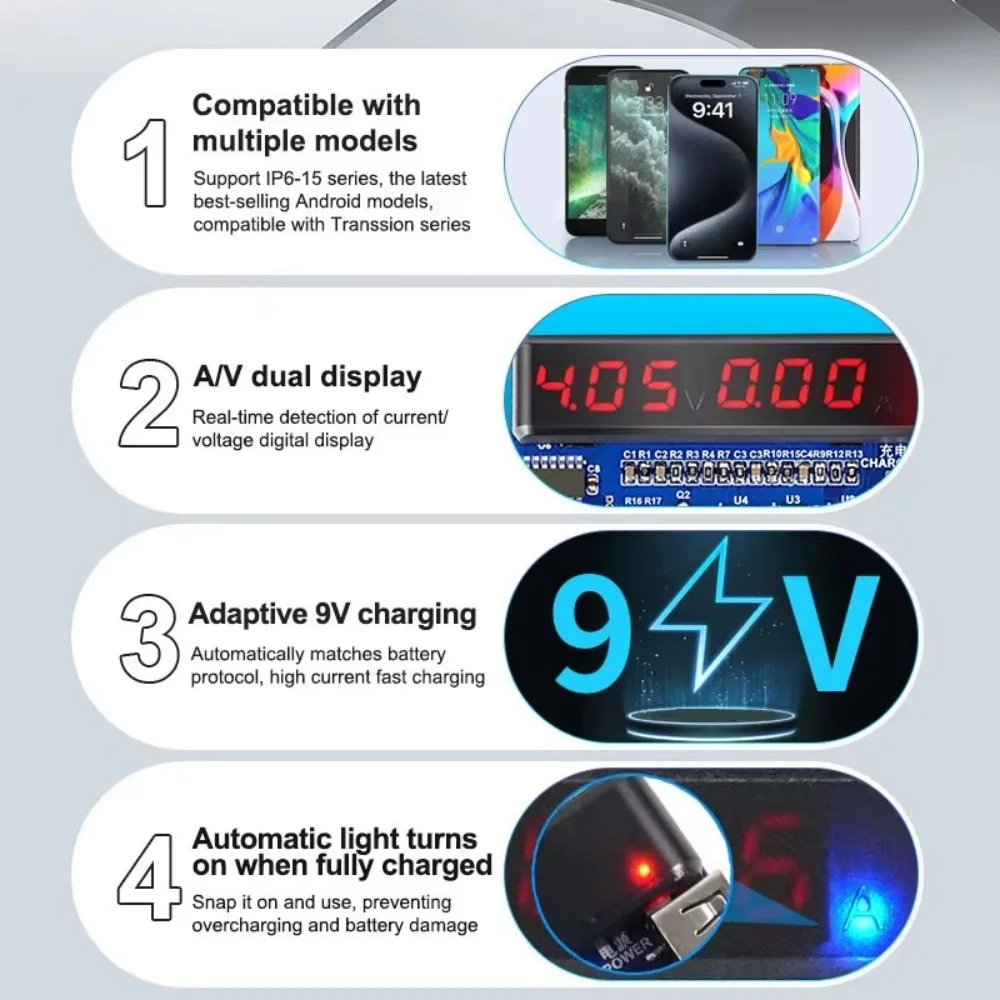 SUNSHINE SS-916 Ultra Universal Battery Activation Board for iPhone 6 to 17 Pro Max Android Activate Battery Detection Tools