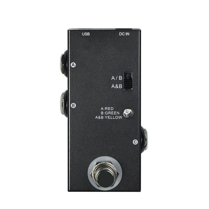 242F True Bypass Guitar Bass Pedal AB Box ABY Line Selector AB Switches Enduring