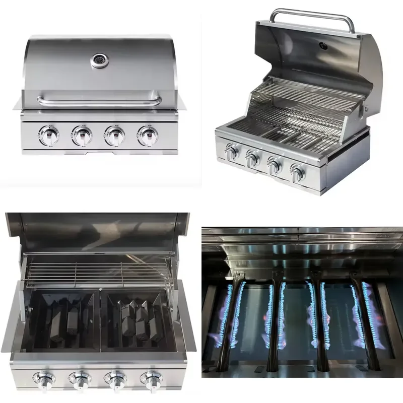 Commercial High Quality Stainless Steel Built in Gas Grill Outdoor Kitchen Appliance