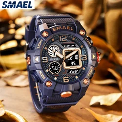 SMAEL Watch Men's Tactical Digital Watch Multi functional Waterproof Night Light Outdoor Student Electronic Watch 8055