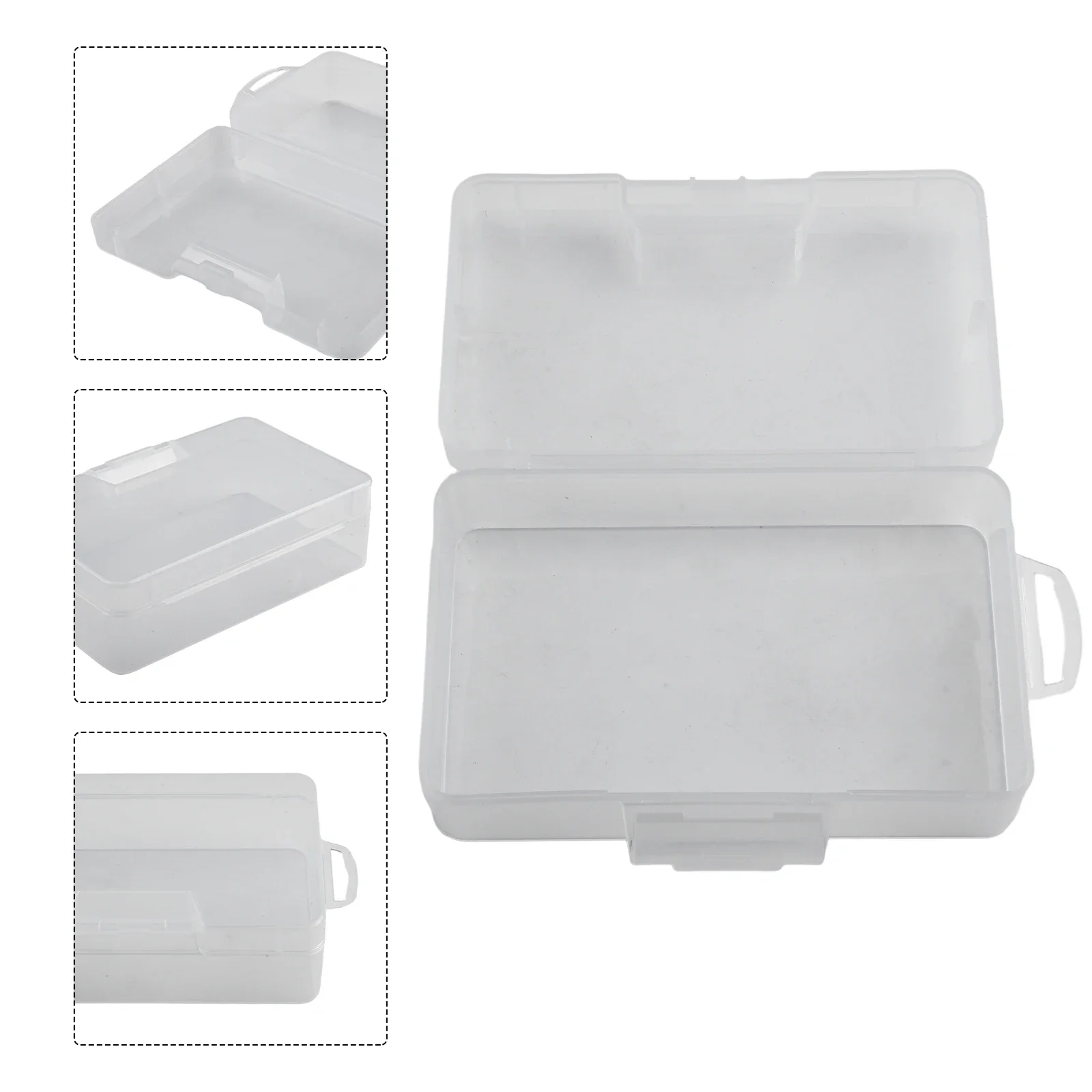 Compact and Dustproof Plastic Storage Box Container for Cosmetics and Hardware Parts Transparent Case Organizer