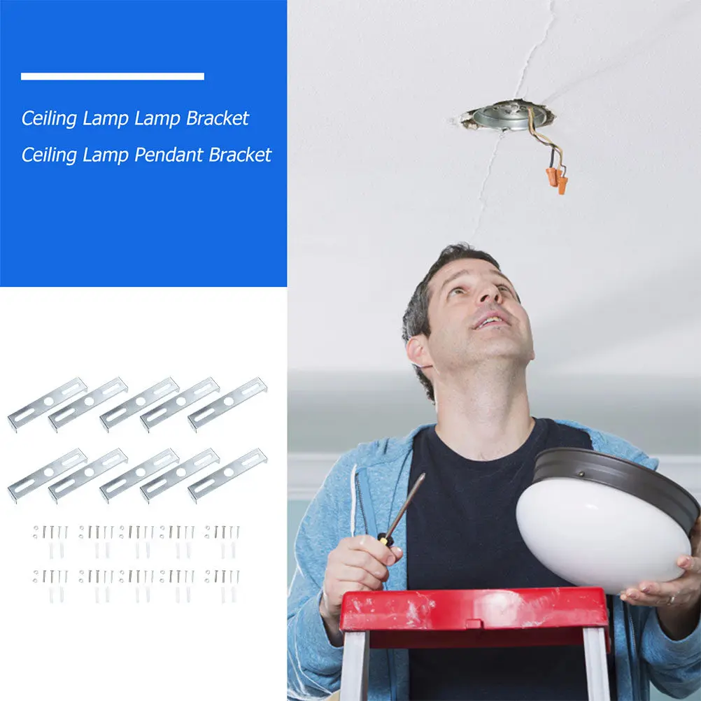 

Комплект из 15 кронштейнов для светильников: высокопрочные гальванизированные крепления для люстр, потолочных вентиляторов и ламп