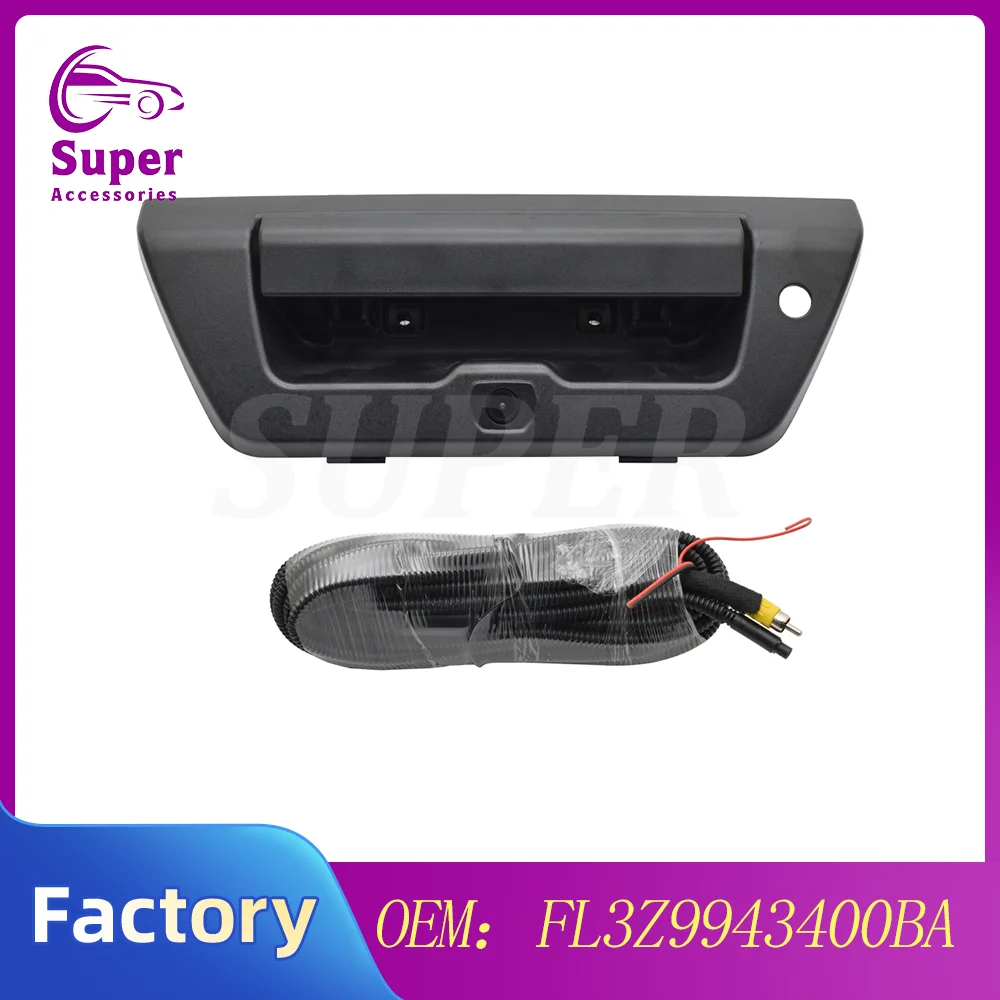 

For Ford F150 F-150 2015-2020 Tailgate Handle Rear View Backup Camera With Wire FL3Z9943400BA FL3Z-9943400-BA