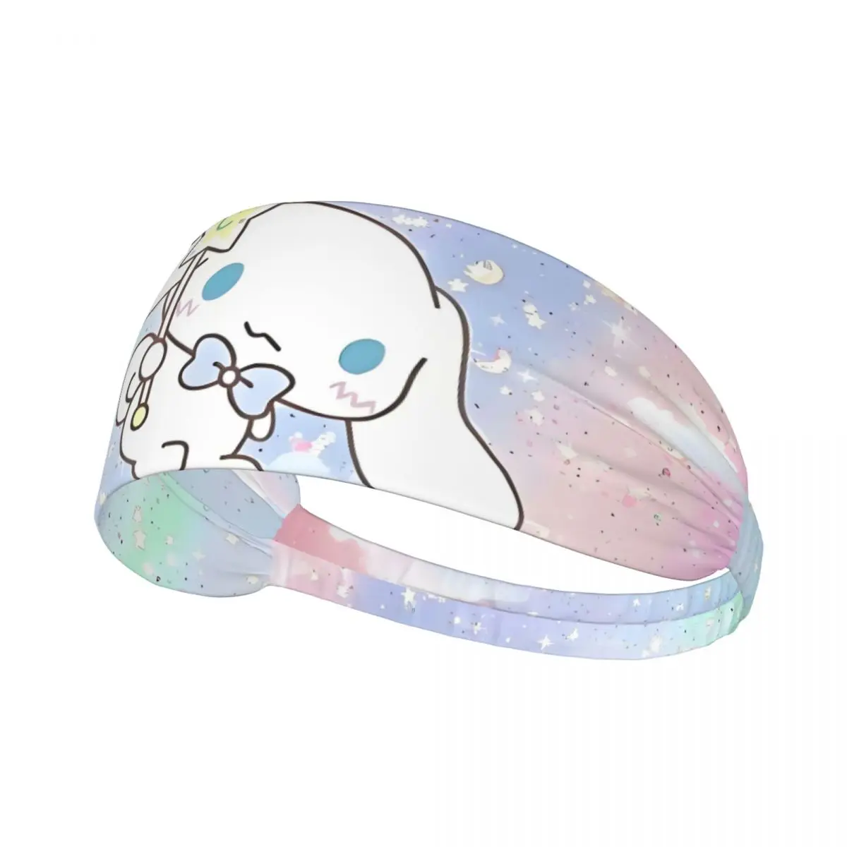 

Custom Sanrio Cinnamoroll Anime Sports Sweatbands for Yoga Kawaii Cartoon Quick Drying Headband Men Women
