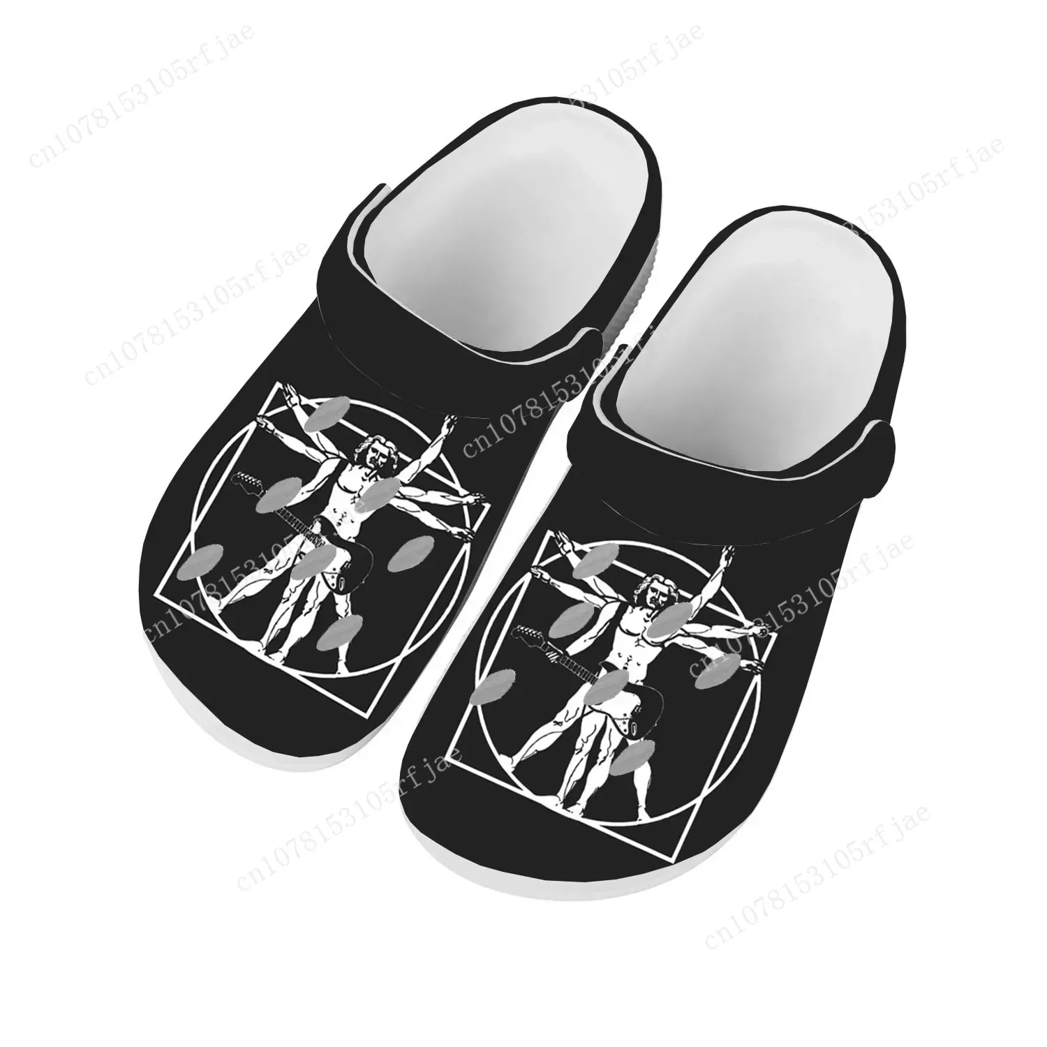 

Vitruvian Man Guitar Da Vinci Home Clogs Custom Water Shoes Mens Womens Teenager Shoe Garden Clog Breathable Beach Hole Slippers