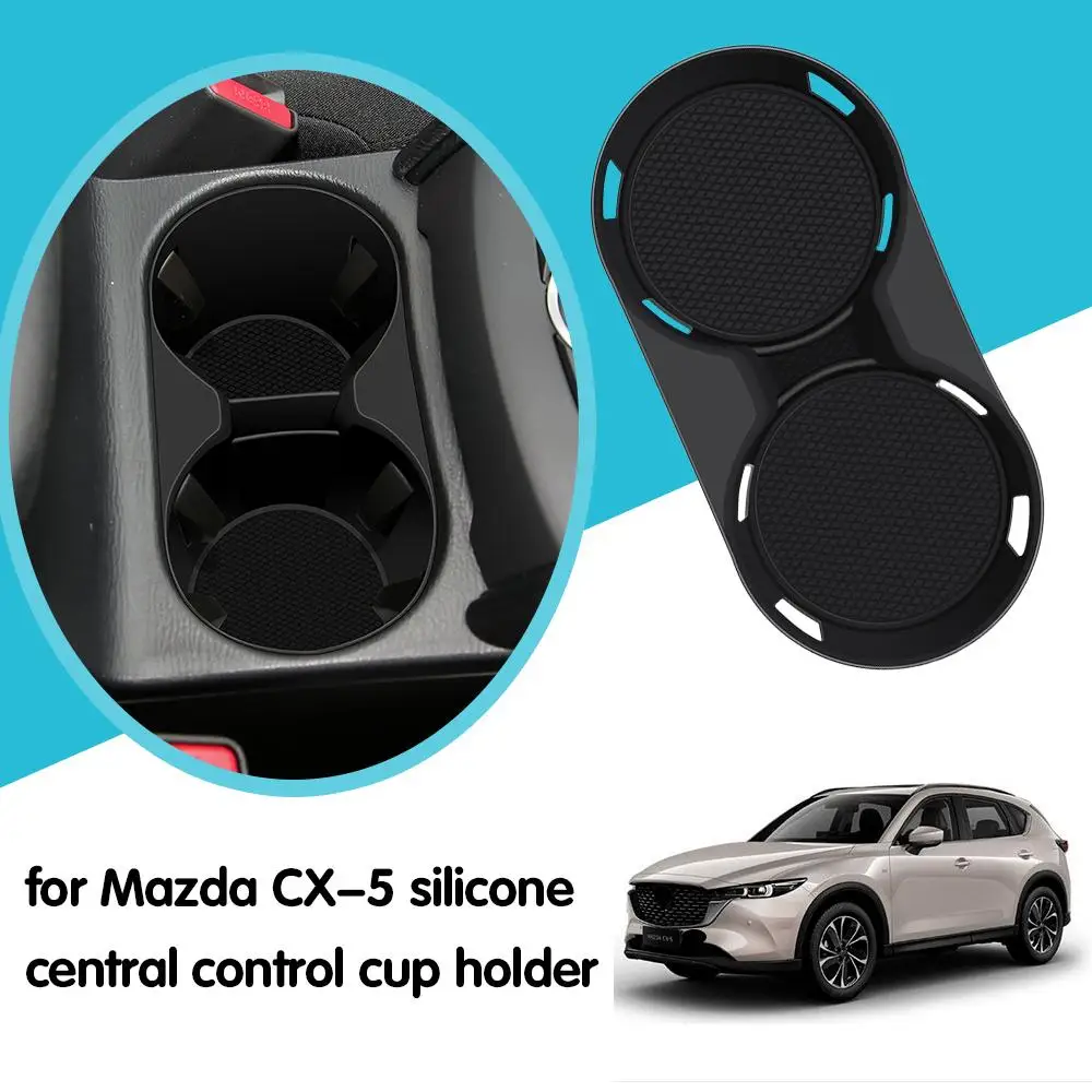 

Silicone Central Control Cup Holder for 22 Mazda CX-5 Beverage Holder On Water Cup Organizer Rack Ashtray Car Accessories Z9A6