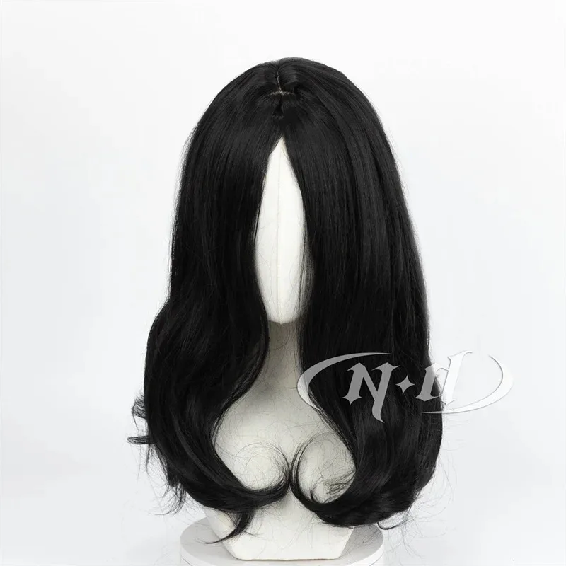 CyND Pieck Finger شعر مستعار كوسبلاي أنيمي هجوم على تيتان كوسبلاي شعر أسود طويل لحفلة الهالوين أزياء هاي الاصطناعية