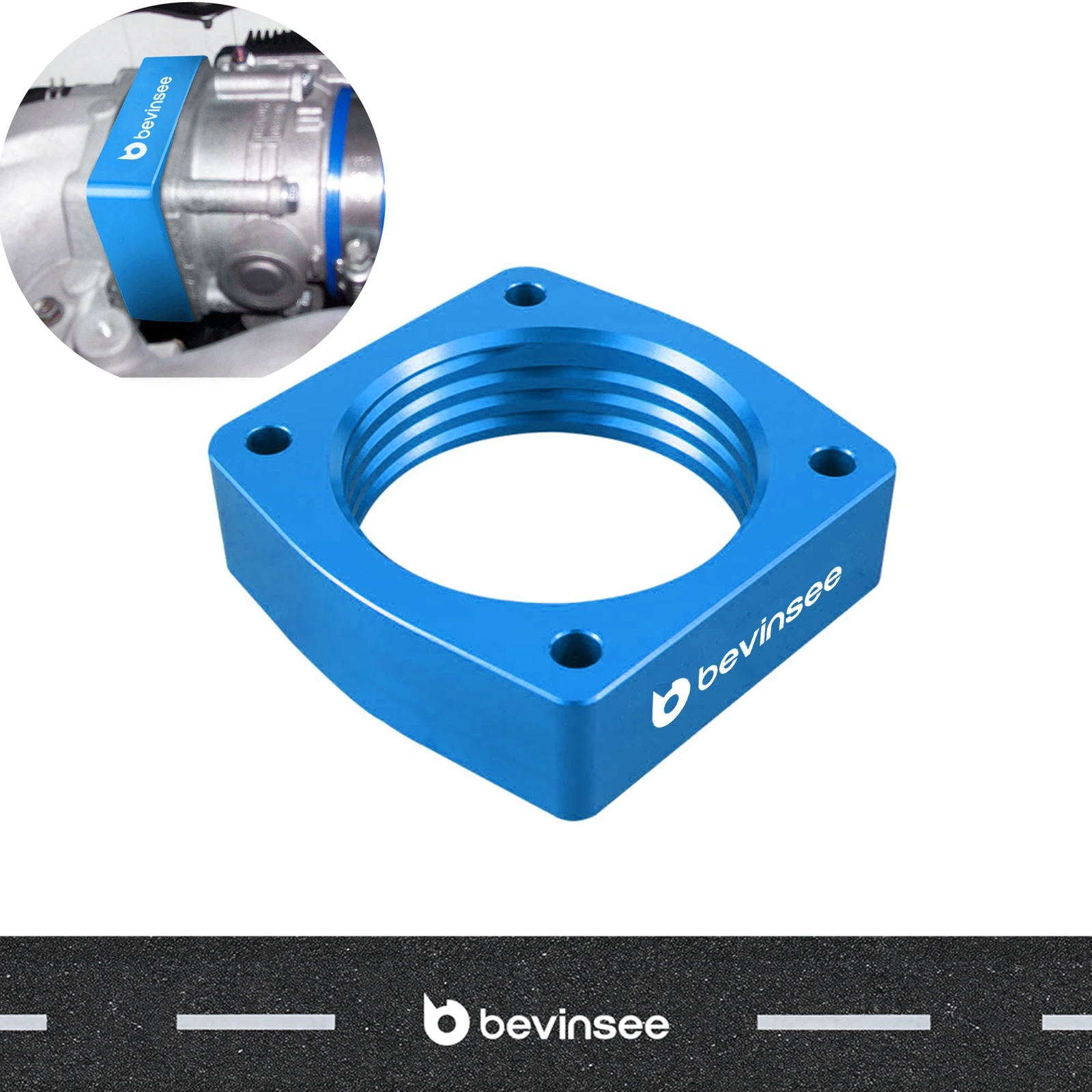 

For VQ35DE Aluminum Throttle Body Spacer for Infiniti G35 FX35 I35 QX4 M35 for Nissan 350Z Altima Maxima Quest 3.5L V6