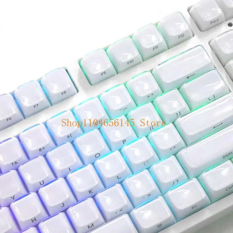 652F 132-Key Keycap Set MDA Height with Side Print for Mechanical Keyboard