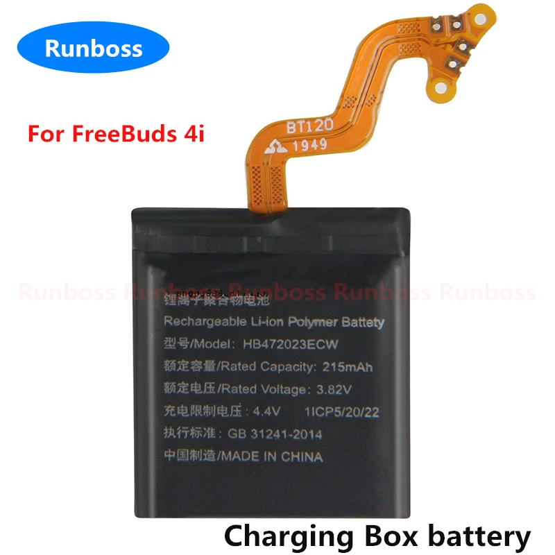 Neuer hochwertiger hb472023enw 215mah akku für huawei freebuds 4i 5i bluetooth kopfhörer hb1160ecw t0001c t0012l akku