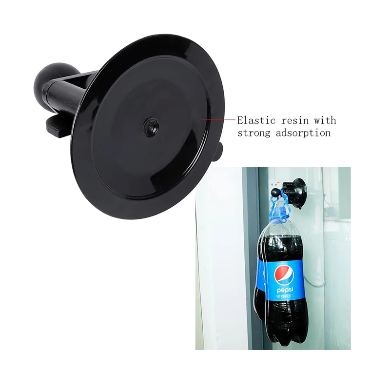 Suction Cup Base Mount with 25mm/1" Ball Head Ram Mount Compatible with Double Ball Socket Arm for Car Gopro Camera Support