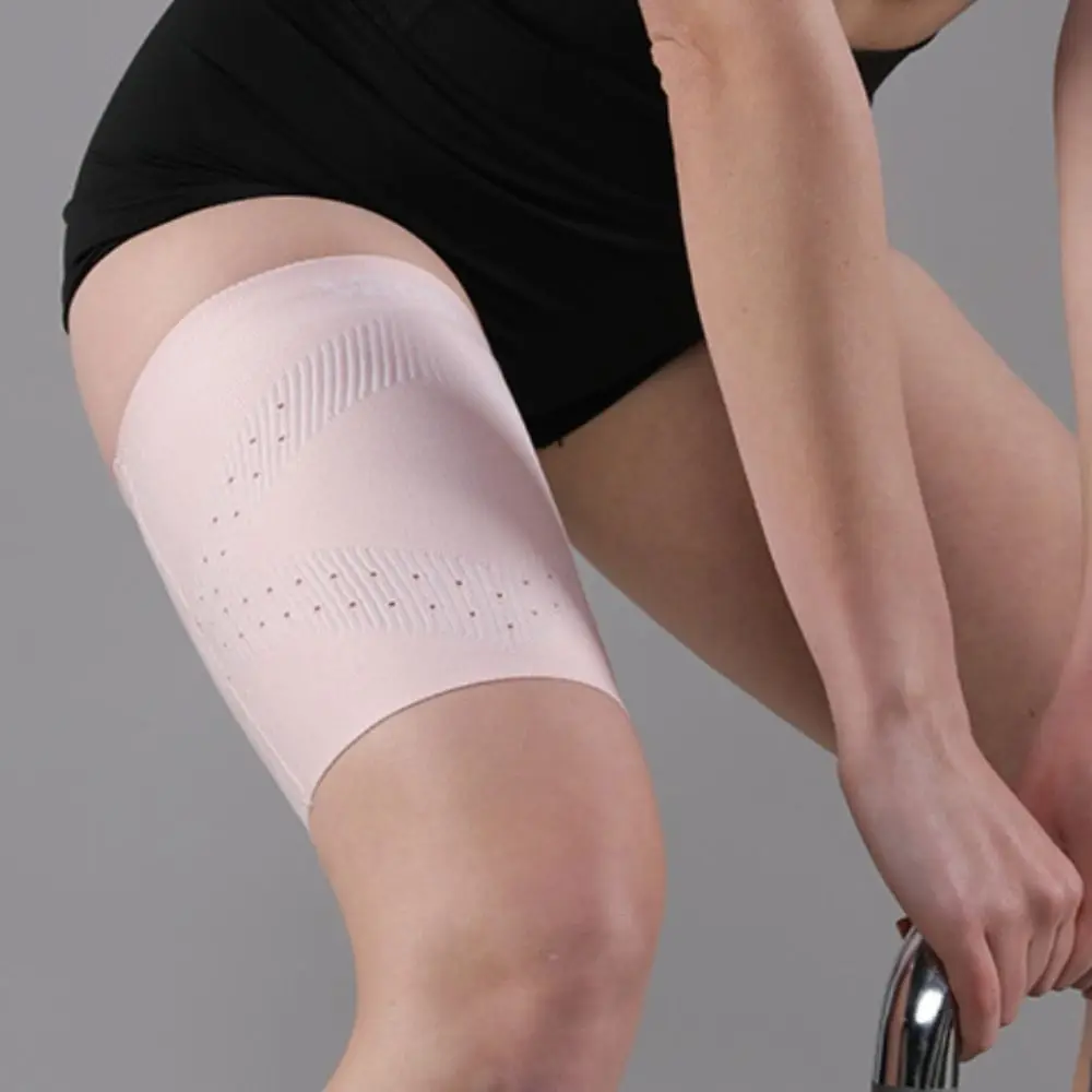 Hamstring Support Thin & Light Leg Guards Breathable Elastic Leg Support Non-slip Nylon Upper Leg Sleeves Warmers