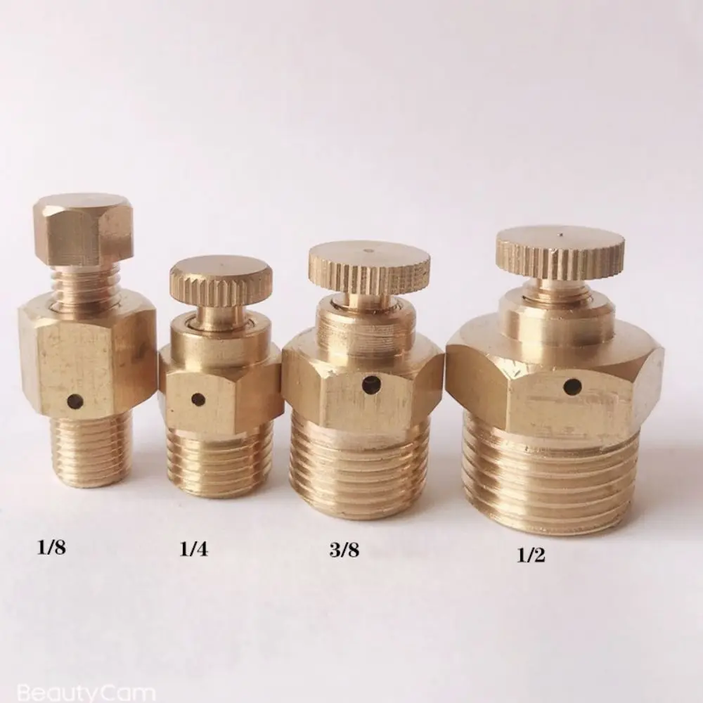 1Pcs Safety Valve Nozzle Manual Exhaust Valve 1/8