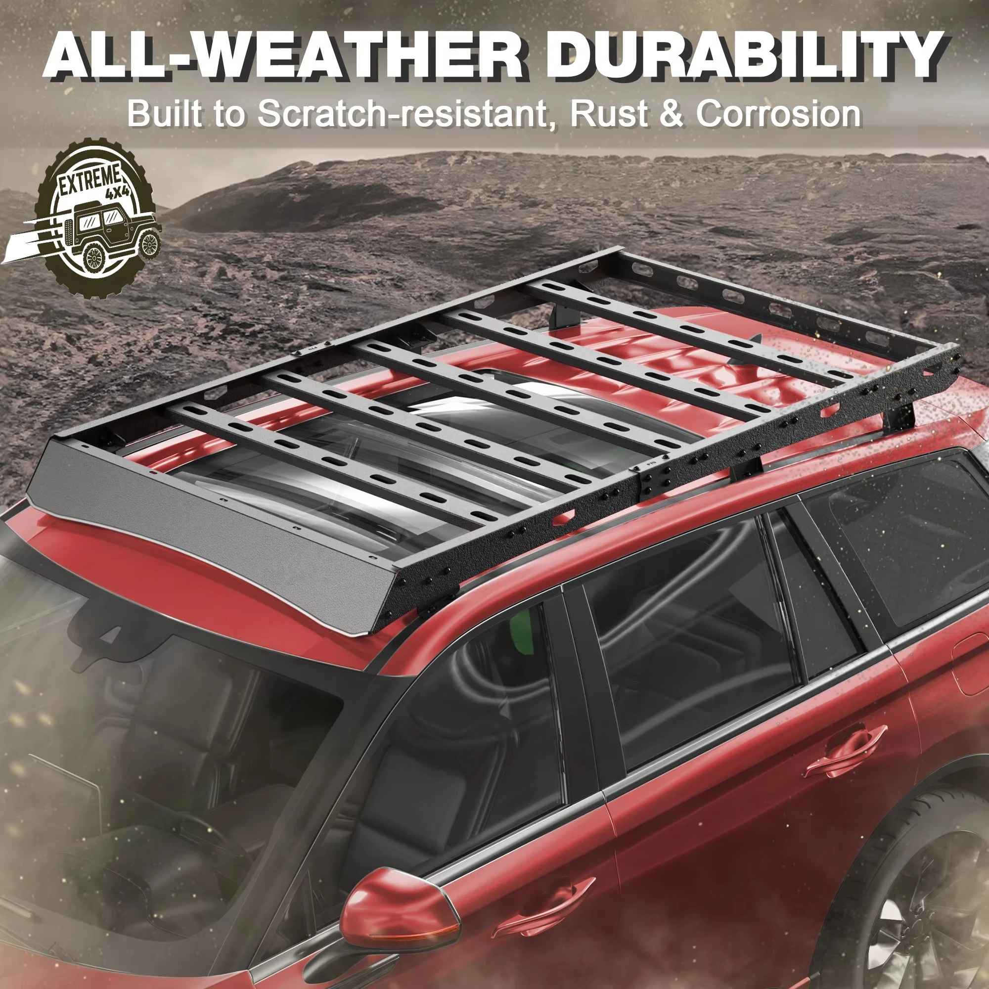 Oem Roof Rack Fits For 2020-2026, Heavy-duty Carbon Steel Roof Rack Platform, Powder-coated Steel
