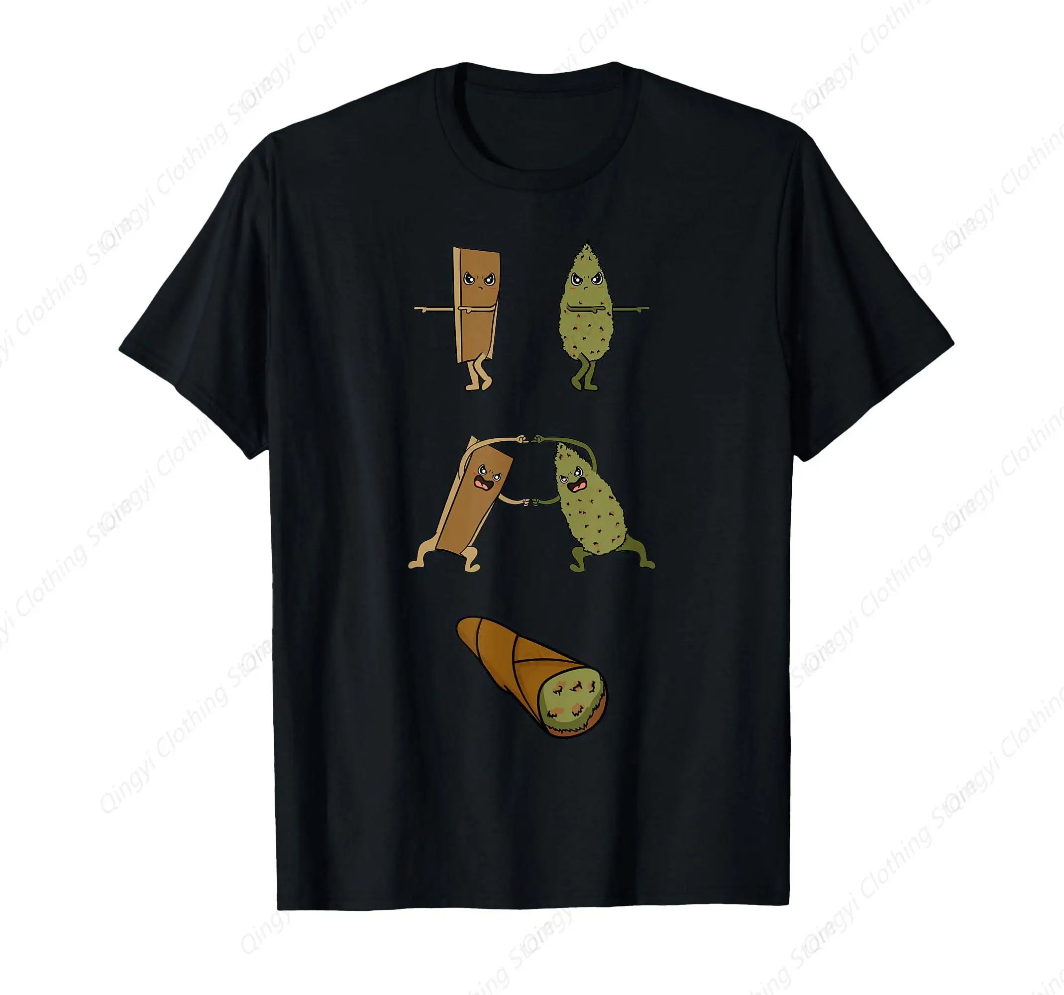 

Weed Cannabis Blunt Anime Fusion Funny Gift T-Shirt
