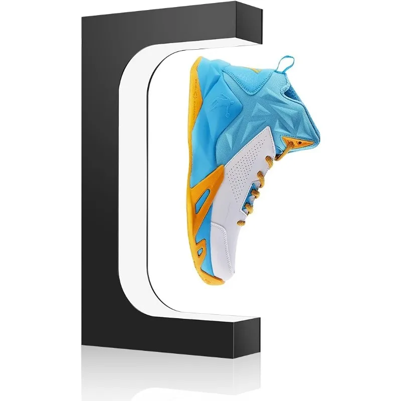 

360°Rotation Floating Shoe Display Stand, Magnetic Levitation Sneaker Rack, with LED Light Sneaker levitating shoe shelf