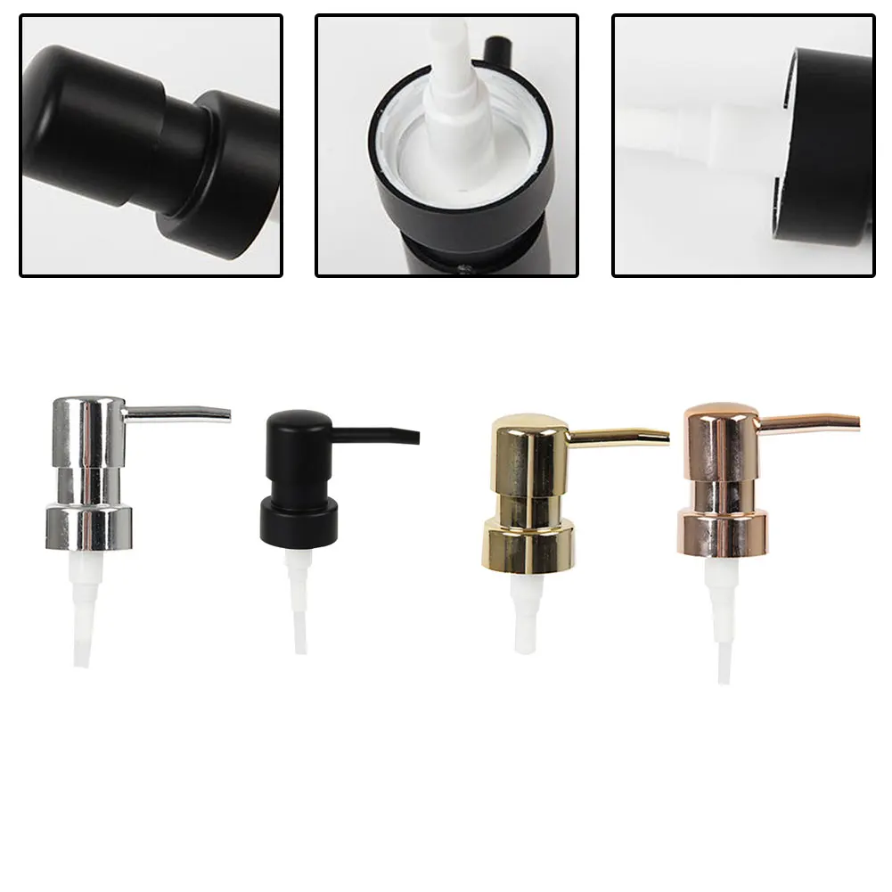 

28 Thread Lotion Pump Head ABS Round Head Lotion Dispenser Head Soap Pump Head Bath Bottle Press Nozzle Bathroom Hardware