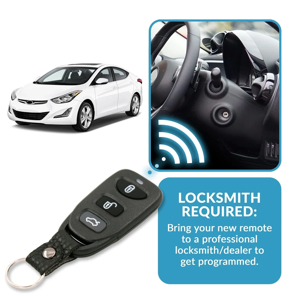 Unusual Key Fob Keyless Entry For Hyundai Elantra Sonata Kia Optima Remote Control Replace OSLOKA-310T 95430-3K200 3+1 Buttons 1