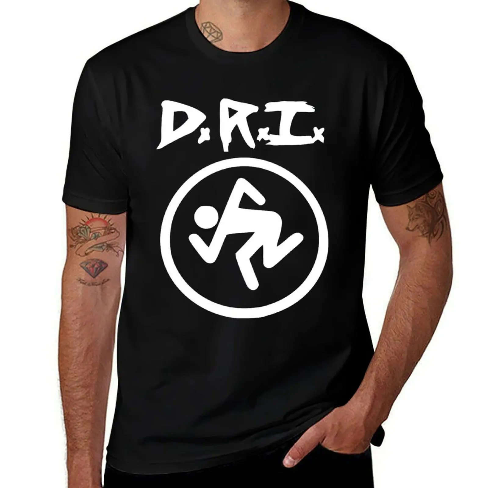 DRI Dirty Rotten Imbeciles Rock Band American T-Shirt Modern Print Casual T-Shirt