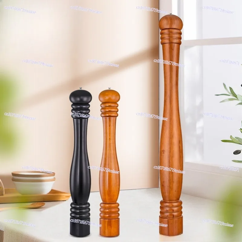 Super large solid wood pepper grinder, special for barbecue, one meter pepper , stainless steel grinding core