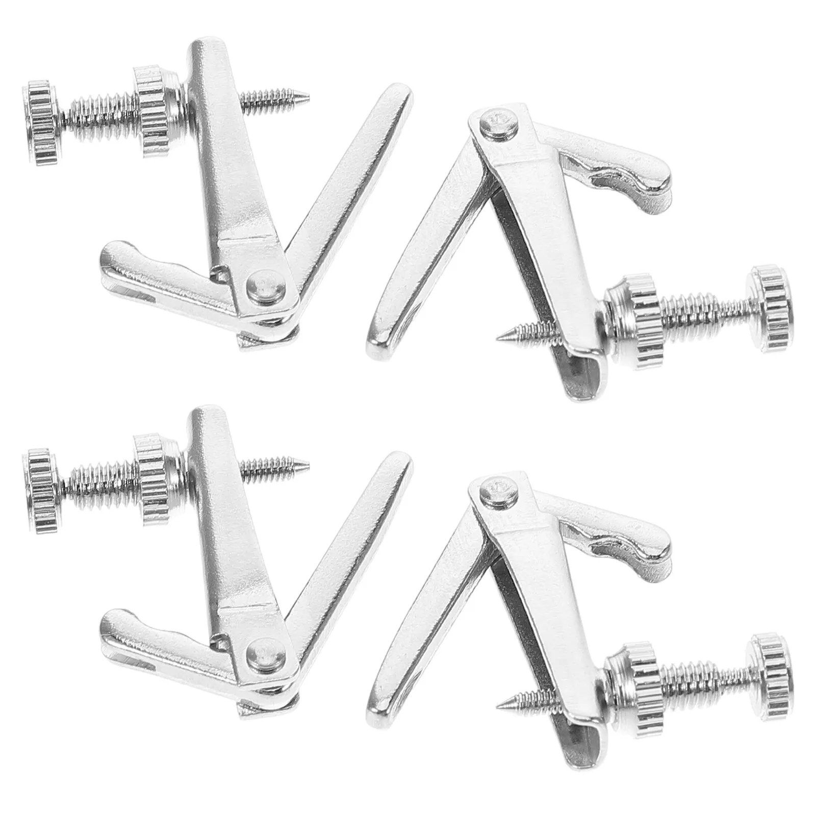 4pcs Violin Fine Tuners for 12-14 Inch Violins, White Adjustable String Tuning Pegs for Accurate Pitch Control