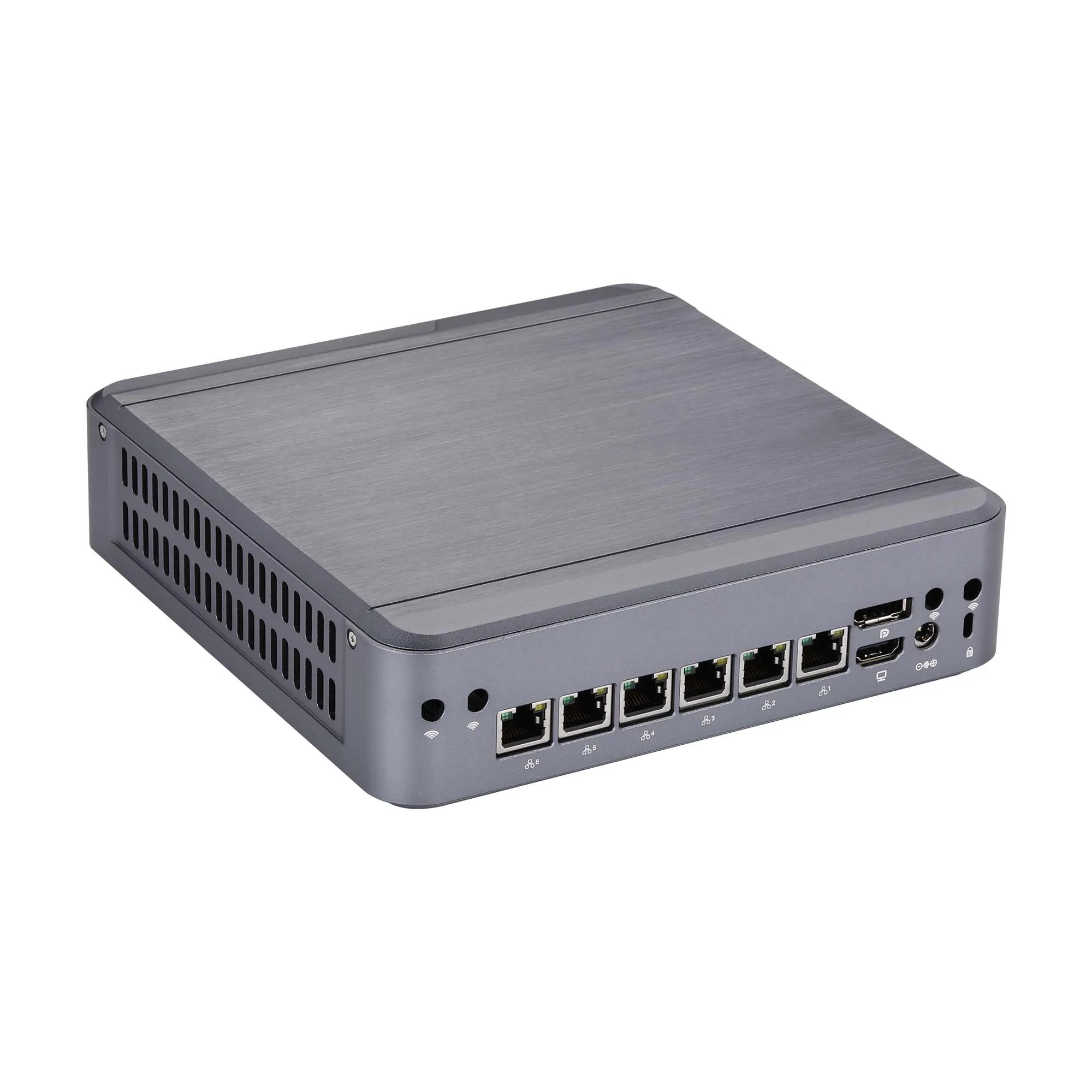 Qotom Industial Mini Pc Met Core I3 I5 I7,6 Lan I225 2.5Gb Pfsense Gateway Firewall Router