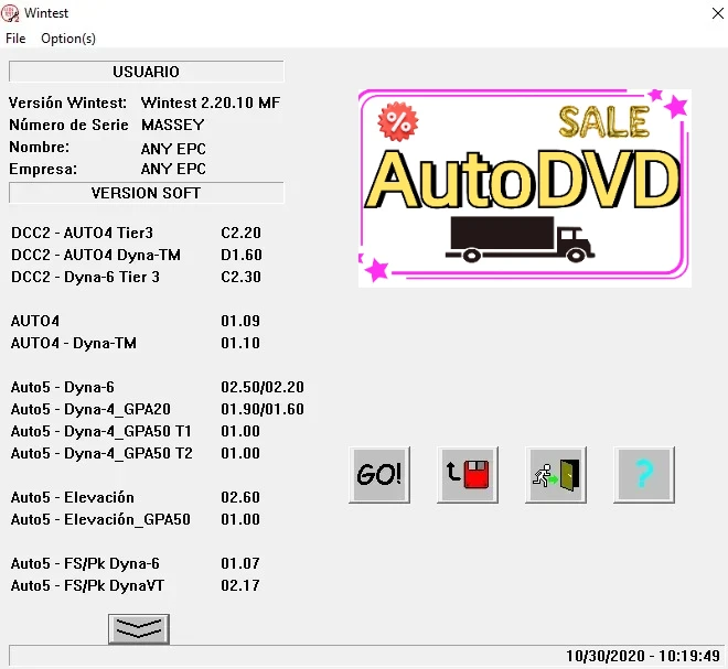 

АвтоDVD Massey Ferguson WinTest 2.20.10