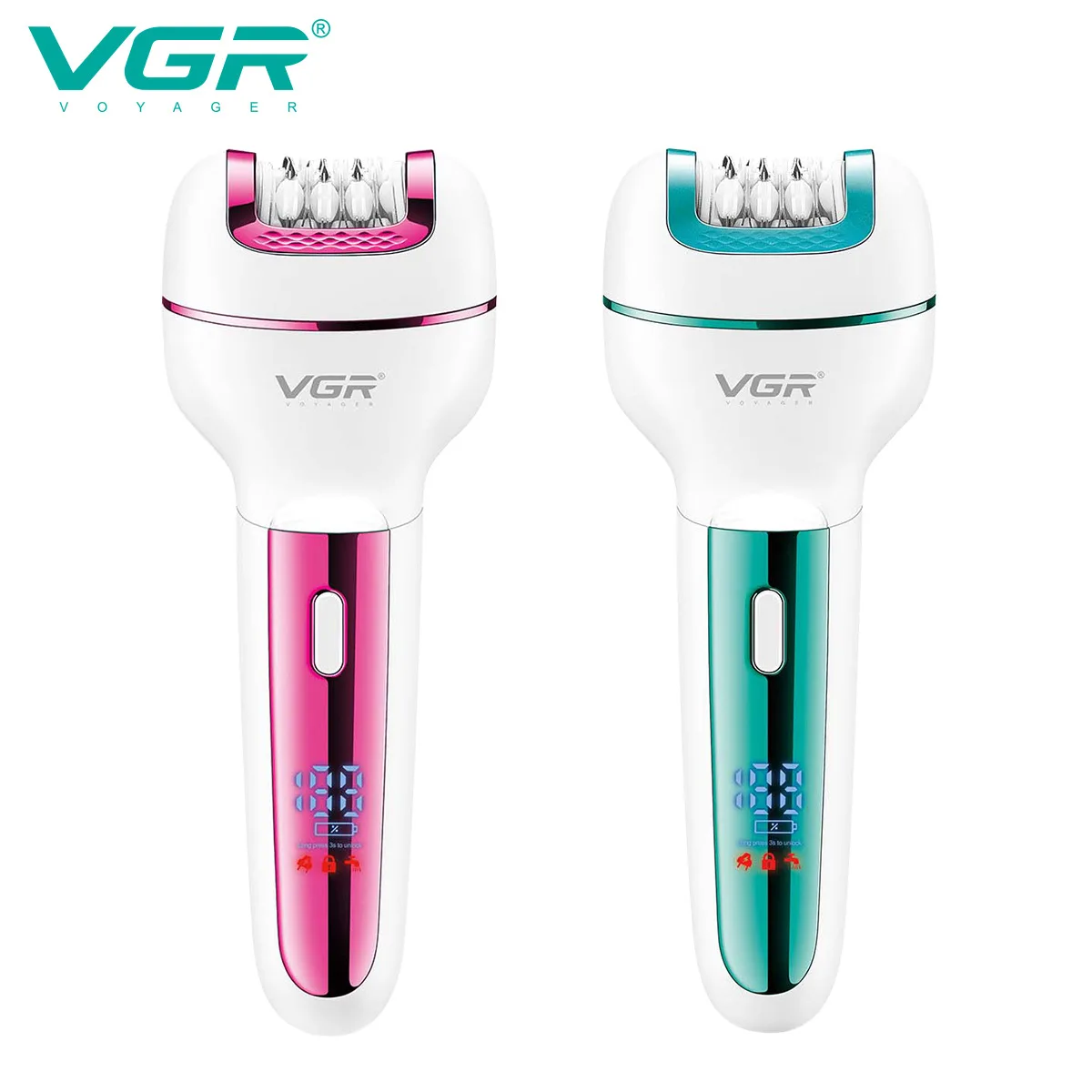 VGR 732 оригинальный 3в1 эпилятор женская электробритва для лица и тела перезаряжаемый женский триммер для удаления волос бикини подмышки ноги